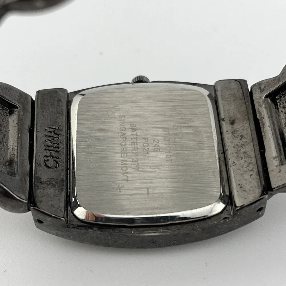 Studio Time Watch Women 31mm Case‎ Hinge Bangle Band- New Battery